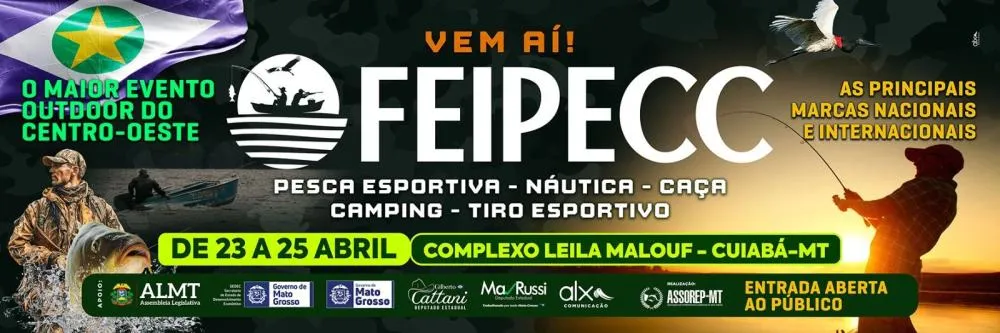 FEIPECC chega a Cuiabá e promete movimentar turismo, negócios e a paixão pela pesca esportiva
