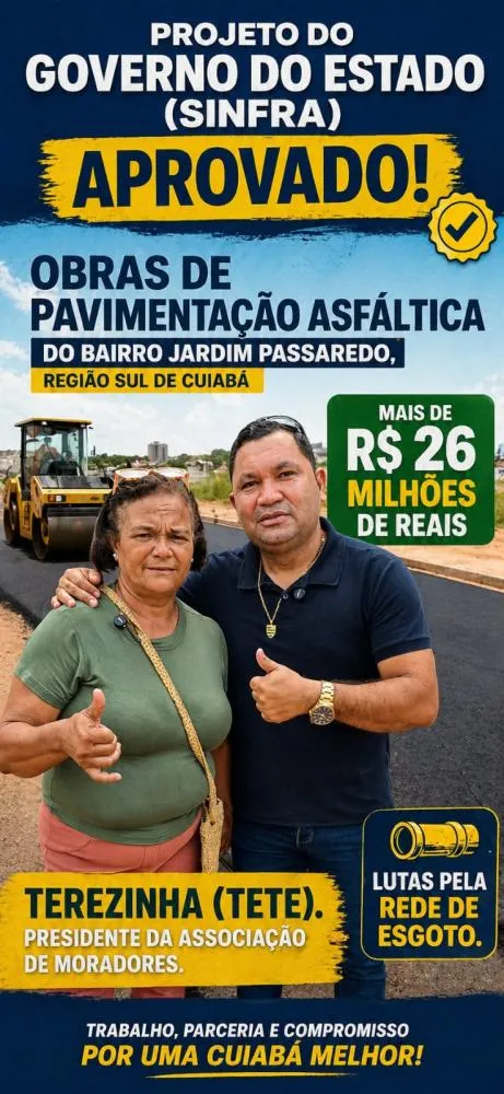 Projeto aprovado e conquista histórica para a população.