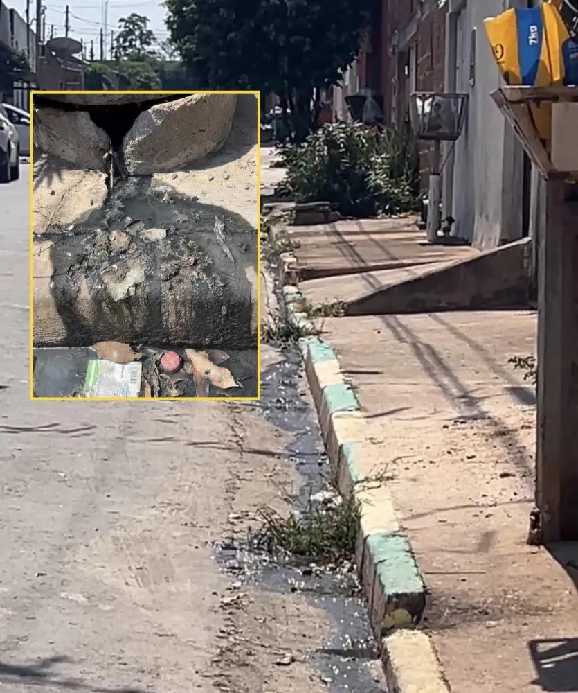 Esgoto aberto gera revolta entre moradores da Rua 6, no Jardim Vitória